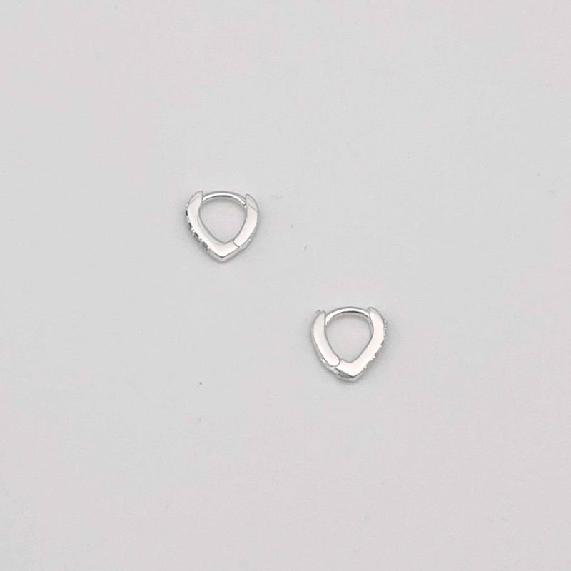 Brinco Argola Prata Coração