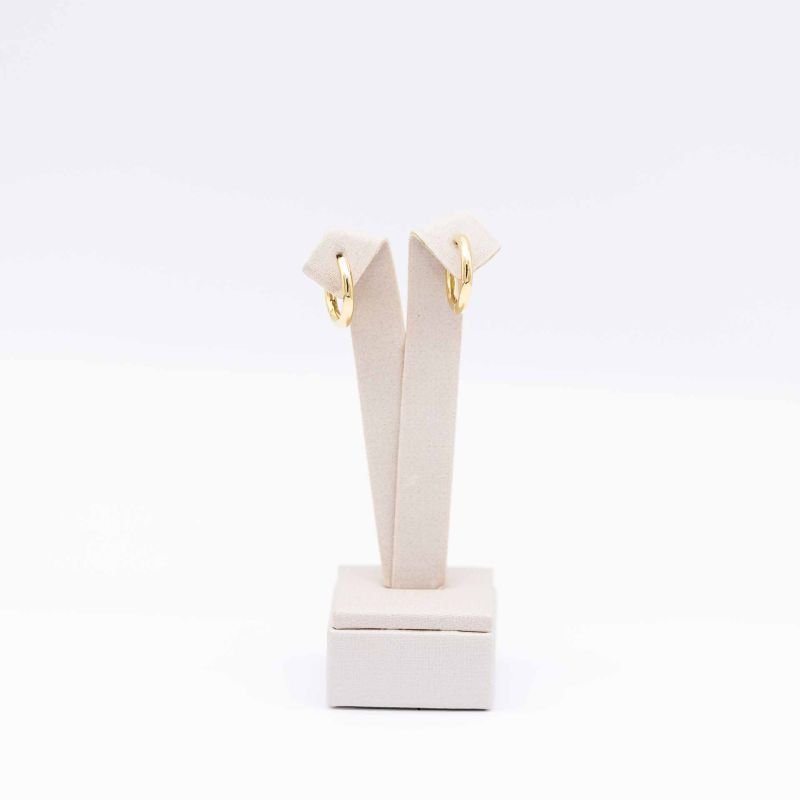 Brinco Dourado Argola Lisa 14 MM