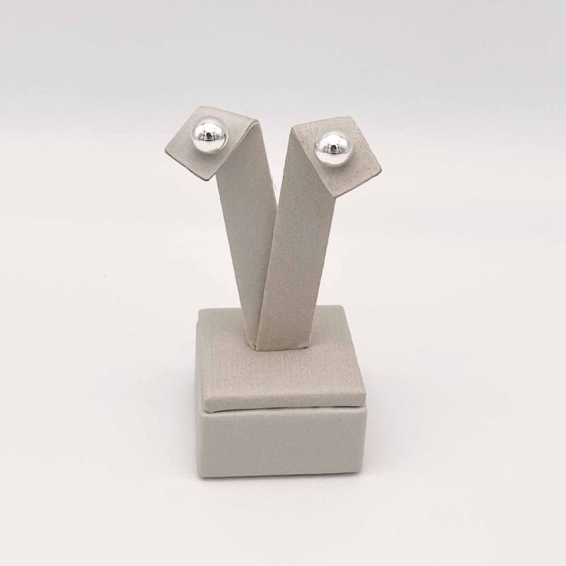 Brinco Prata Esfera 9 MM