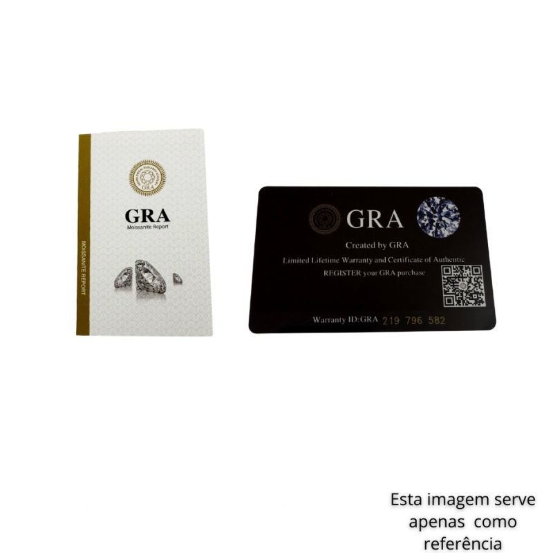 Conjunto Dourado com Moissanite - Certificação GRA