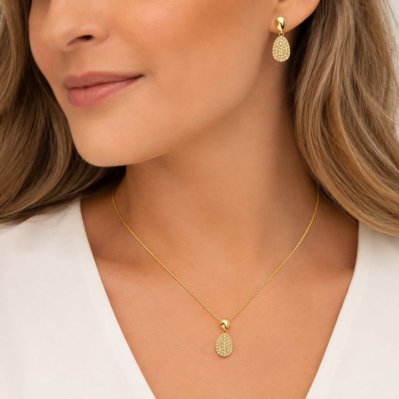 Conjunto Dourado Zircônias