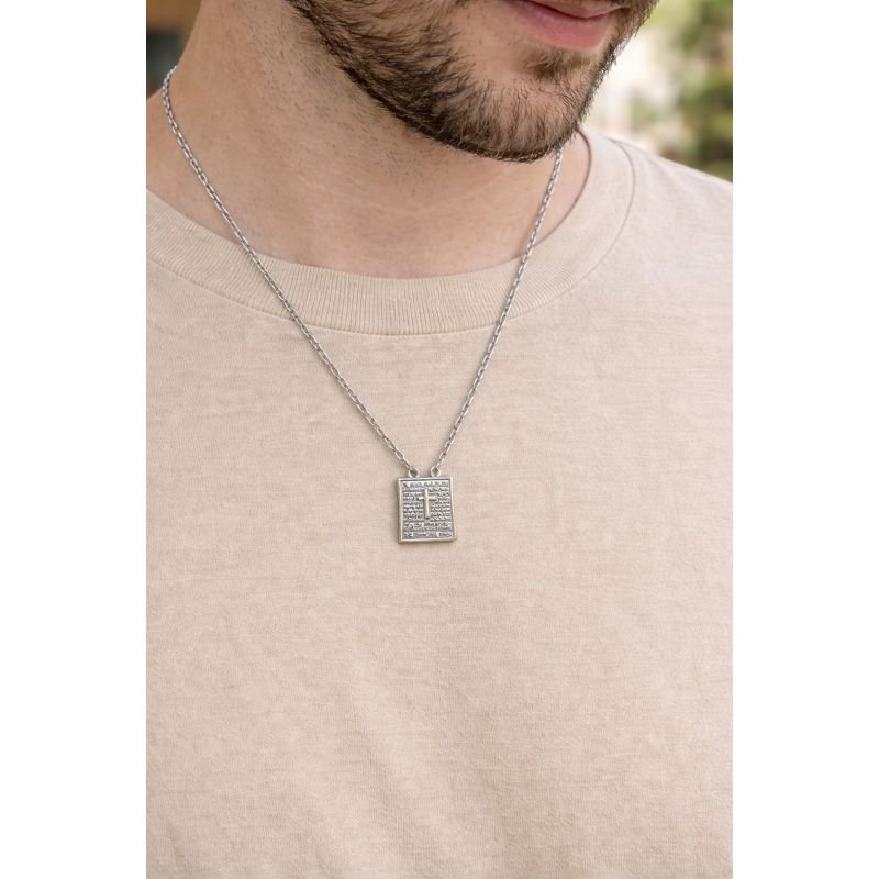 Escapulário Prata Oração Pai Nosso