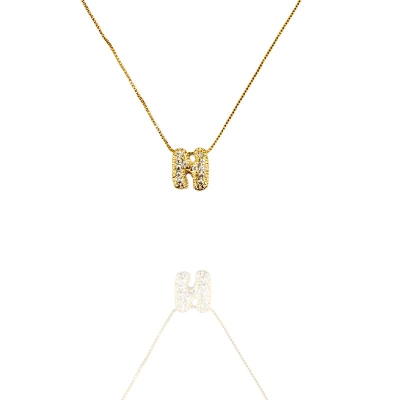 Gargantilha Dourada Letras