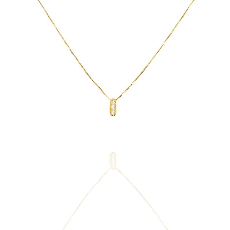 Gargantilha Dourada Letras