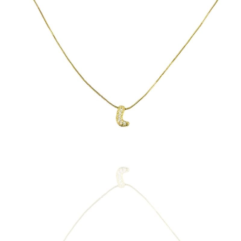 Gargantilha Dourada Letras