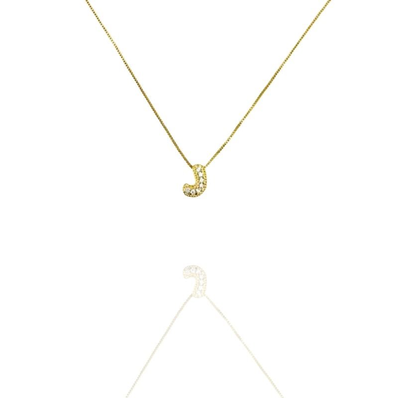 Gargantilha Dourada Letras