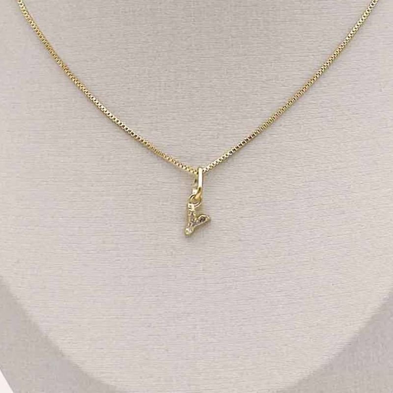 Gargantilha Letras Zircônias