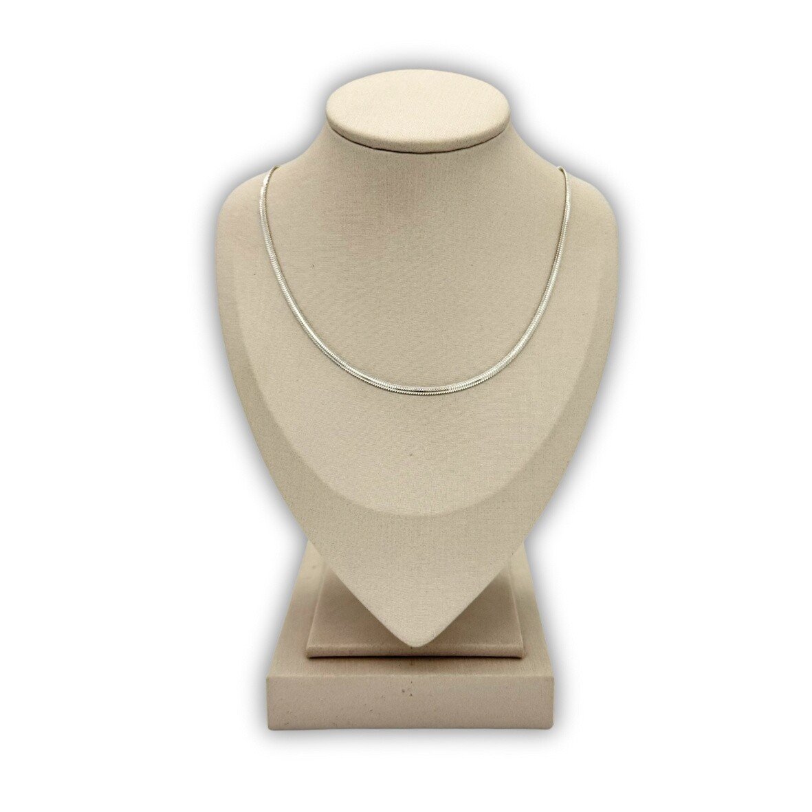 Gargantilha Prata Achatada 2 MM 40 CM