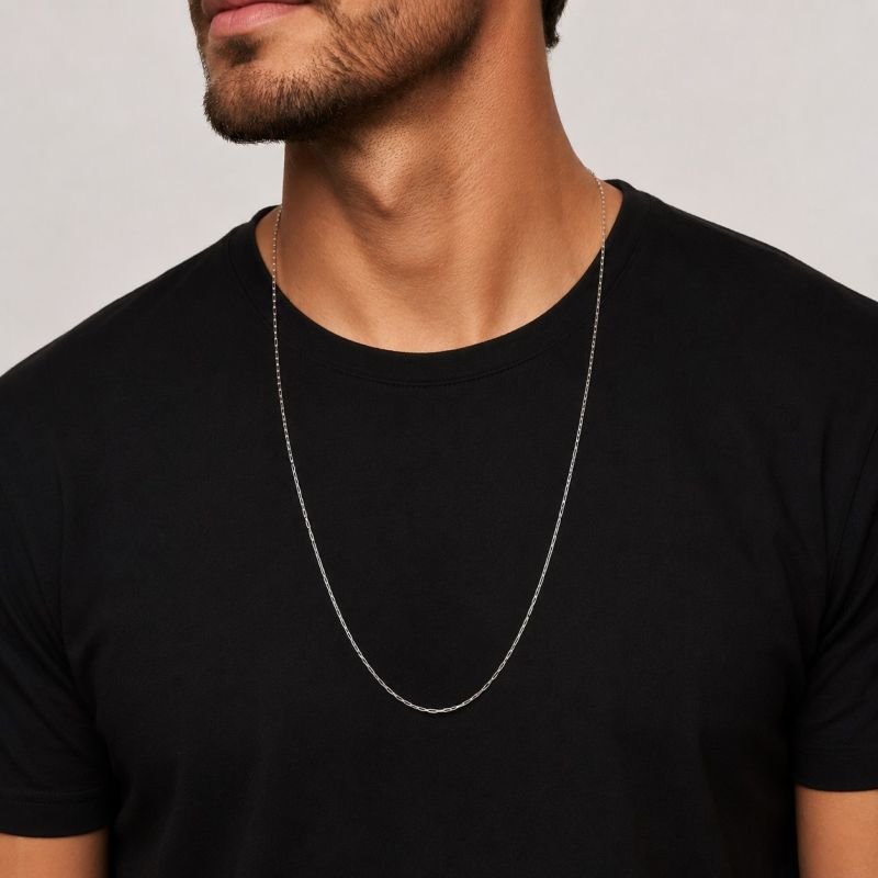 Gargantilha Prata Cartier 2 mm 70 cm