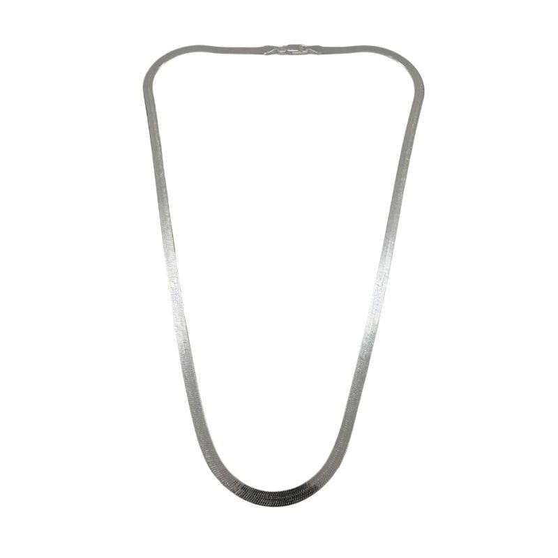 Gargantilha Prata Laminada 5 mm 50 cm