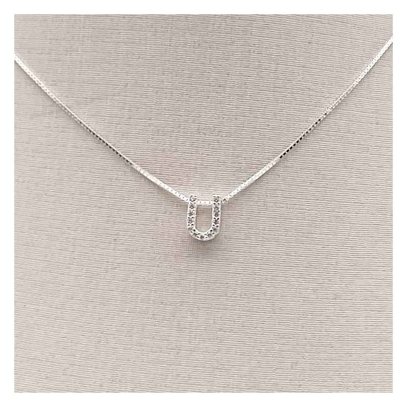 Gargantilha Prata Letras