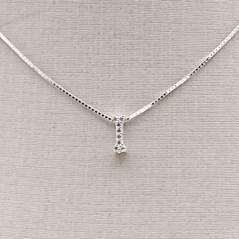 Gargantilha Prata Letras