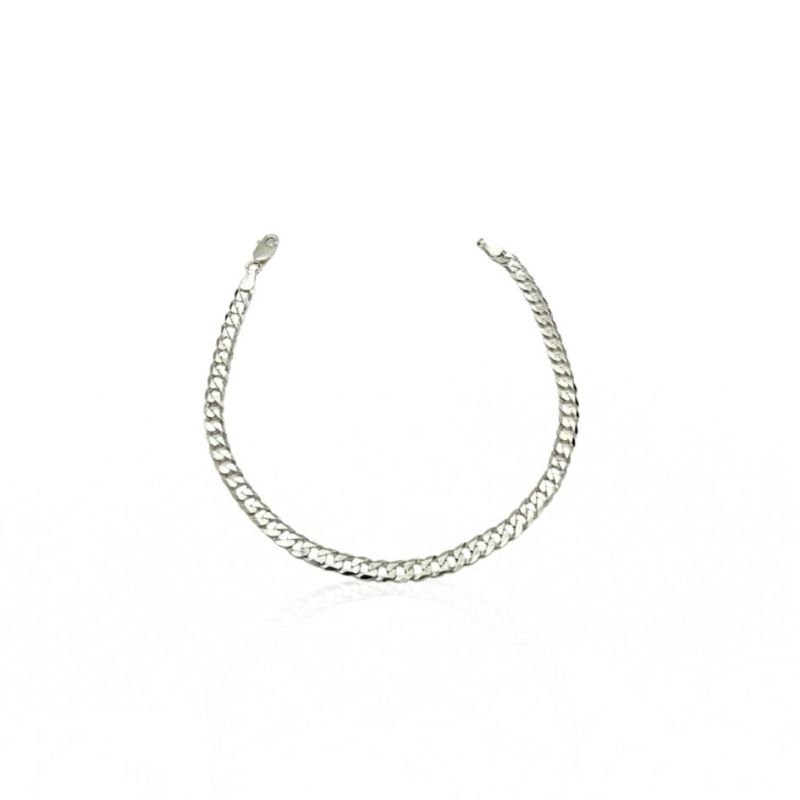 Pulseira Prata Grumet 4 mm