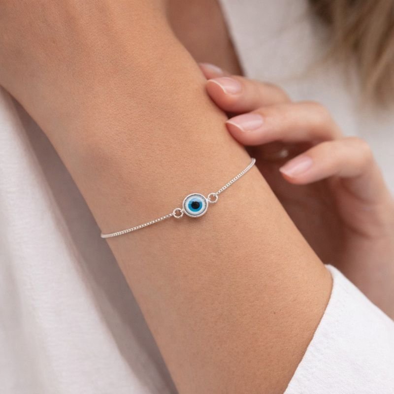 Pulseira Prata Olho Grego